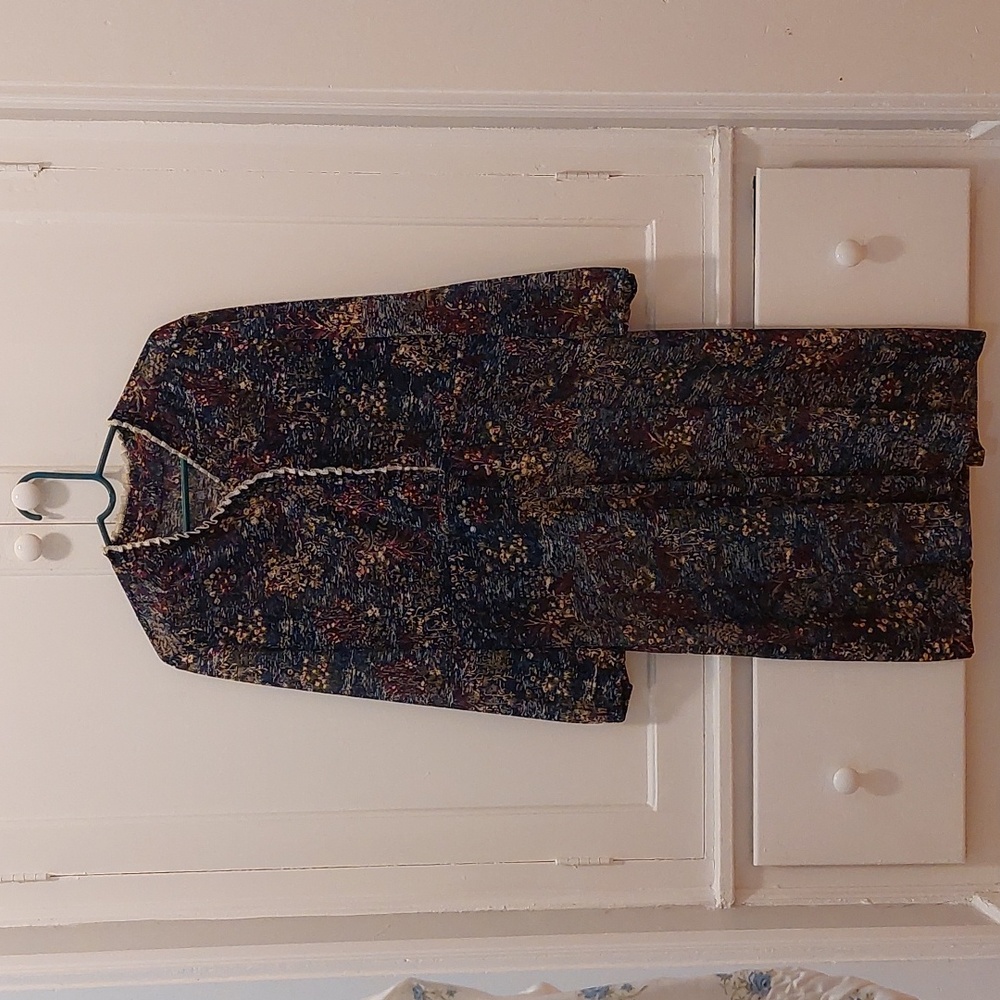 Vintage blue floral dress
